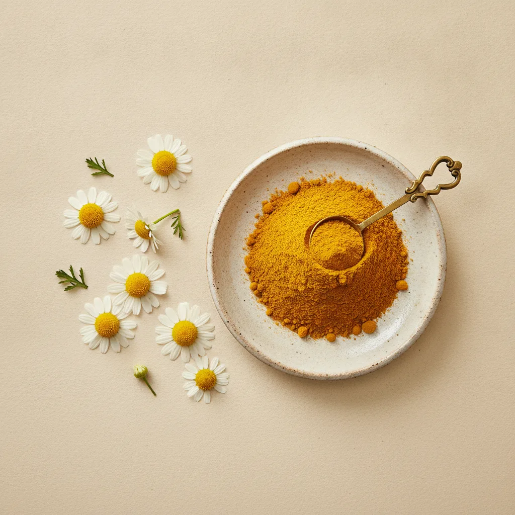 Turmeric powder in a ceramic dish